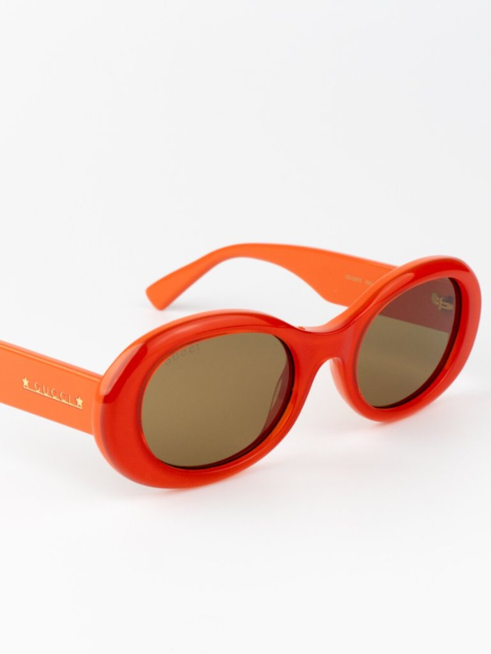NEW Gucci GG1587S 003 Orange Brown Women Oval Sunglasses GG 1587S - Picture 4 of 10